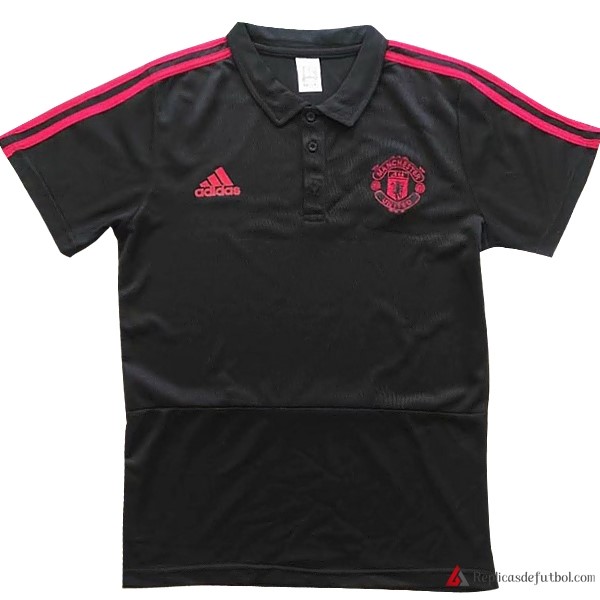 Polo Manchester United 2017-2018 Negro Marino Rojo